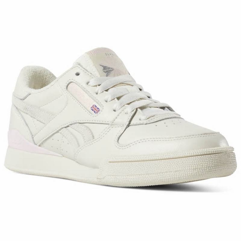 Tenisi Reebok Phase 1 Pro Dama Albi/Roz Romania AP7240OQ